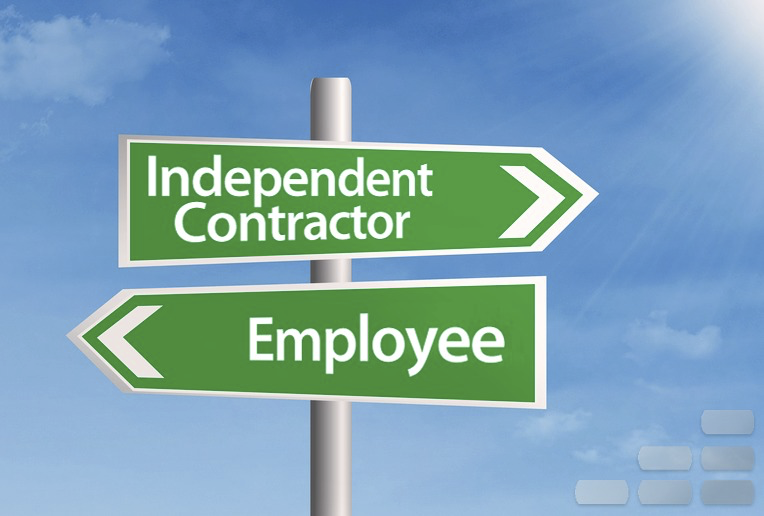 One way is an independent contractor and the other is an employee